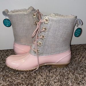 Jack Rogers lace up all-weather boots